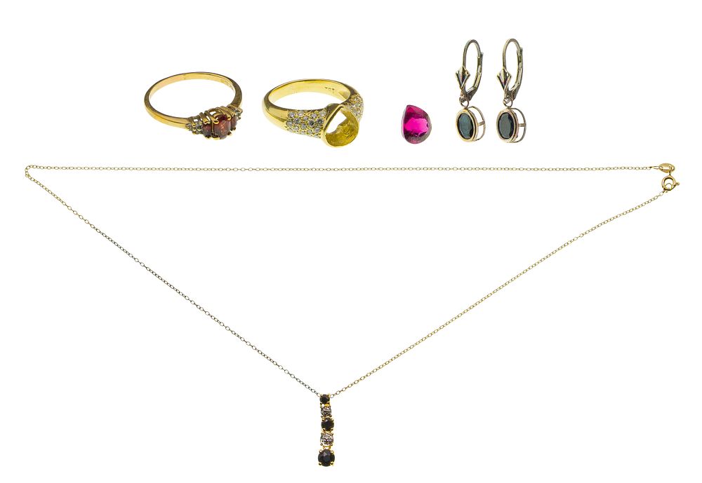 Lot 503: Gold, Sterling Silver and Costume Jewelry Assortment