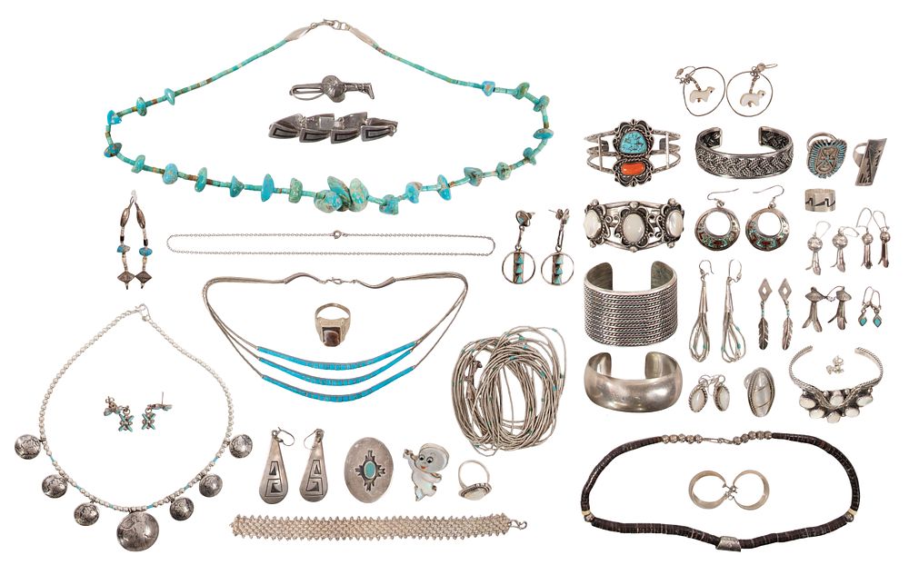 Lot 516: Gold, Sterling Silver and Costume Jewelry Assortment