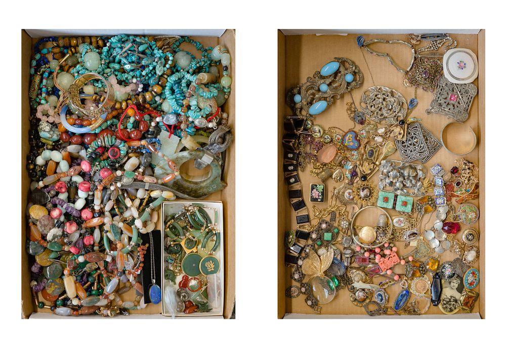 Lot 519: Costume and Stone Jewelry Assortment