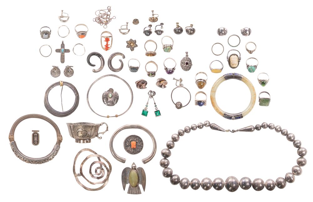 Lot 533: Silver and Costume Jewelry Assortment