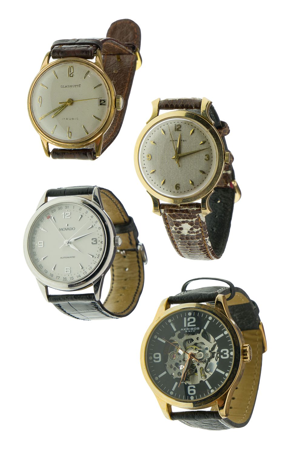 Lot 540: Hamilton 10k Yellow Gold Wristwatch