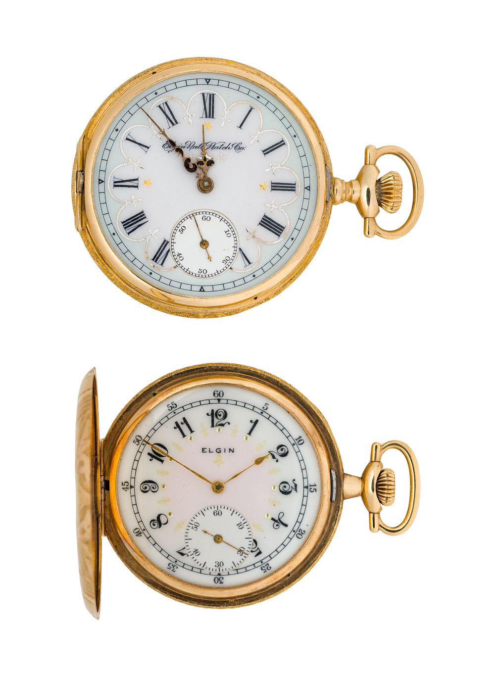 Lot 564: Elgin National Watch Co. 14k Yellow Gold Hunter Case Pocket Watches