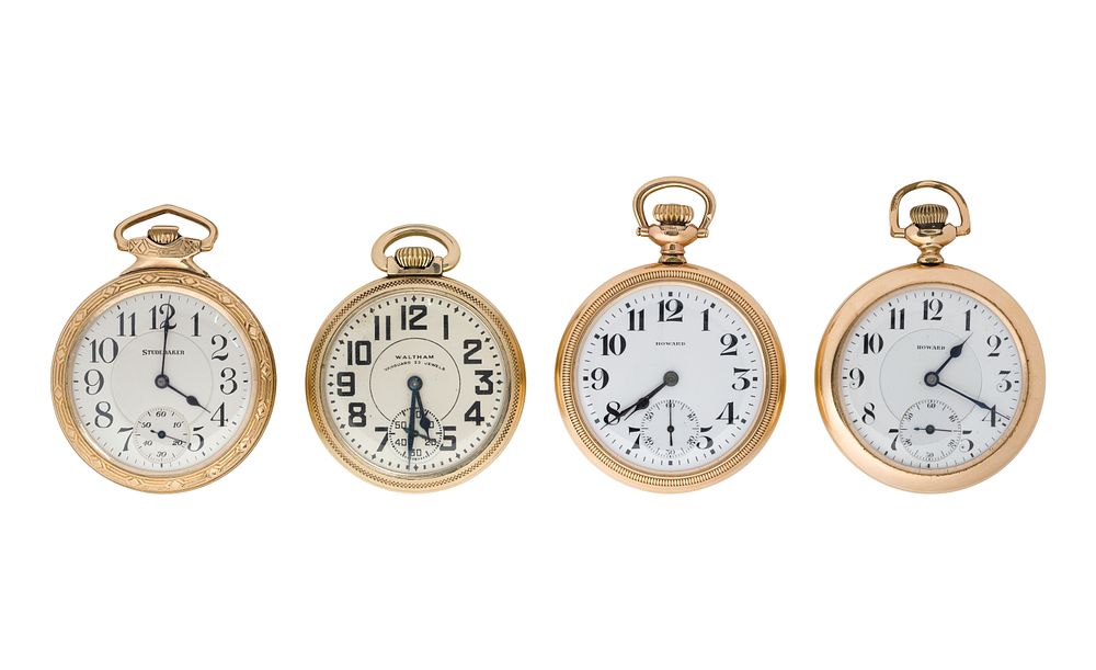 Lot 601: Railroad Open Face Pocket Watch Assortment