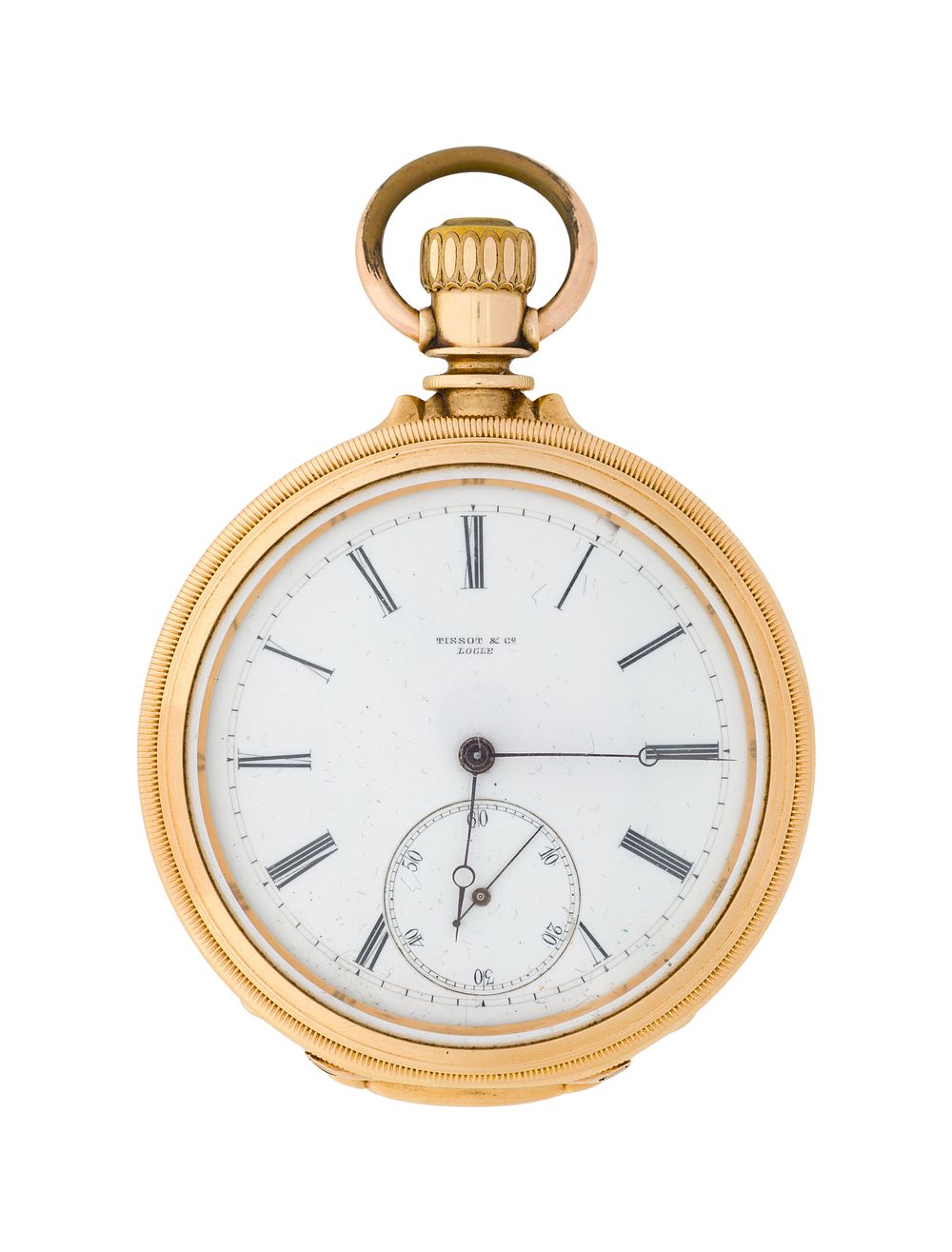 Lot 606: Tissot & Co. 18k Yellow Gold Open Face Pocket Watch