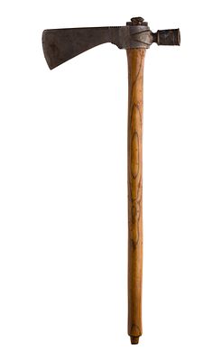 Native American Plains Pipe Tomahawk Forged steel on an ash wood stem / handle having a 