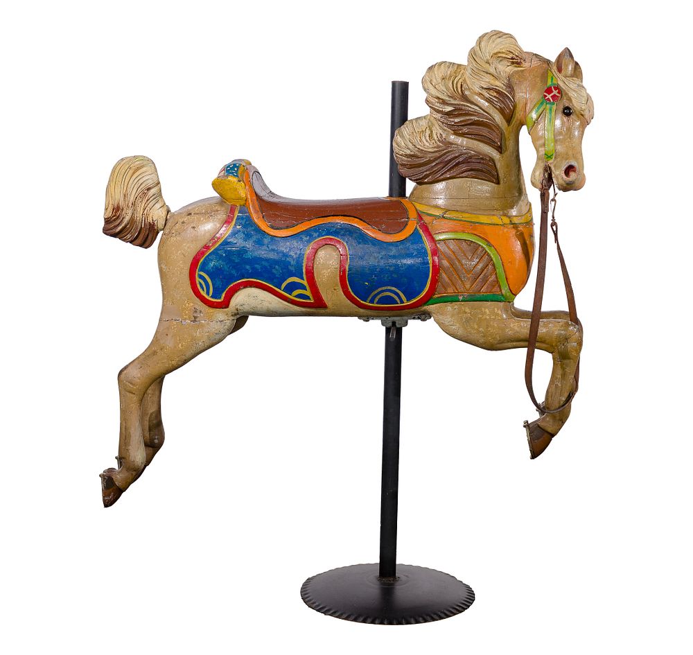 Lot 259: C. W. Parker Wooden Carousel Horse