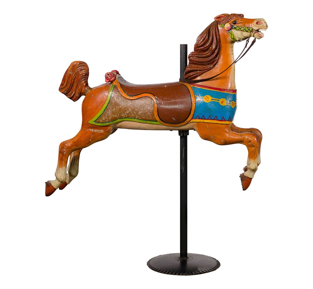 Lot 261: C. W. Parker Wooden Carousel Horse