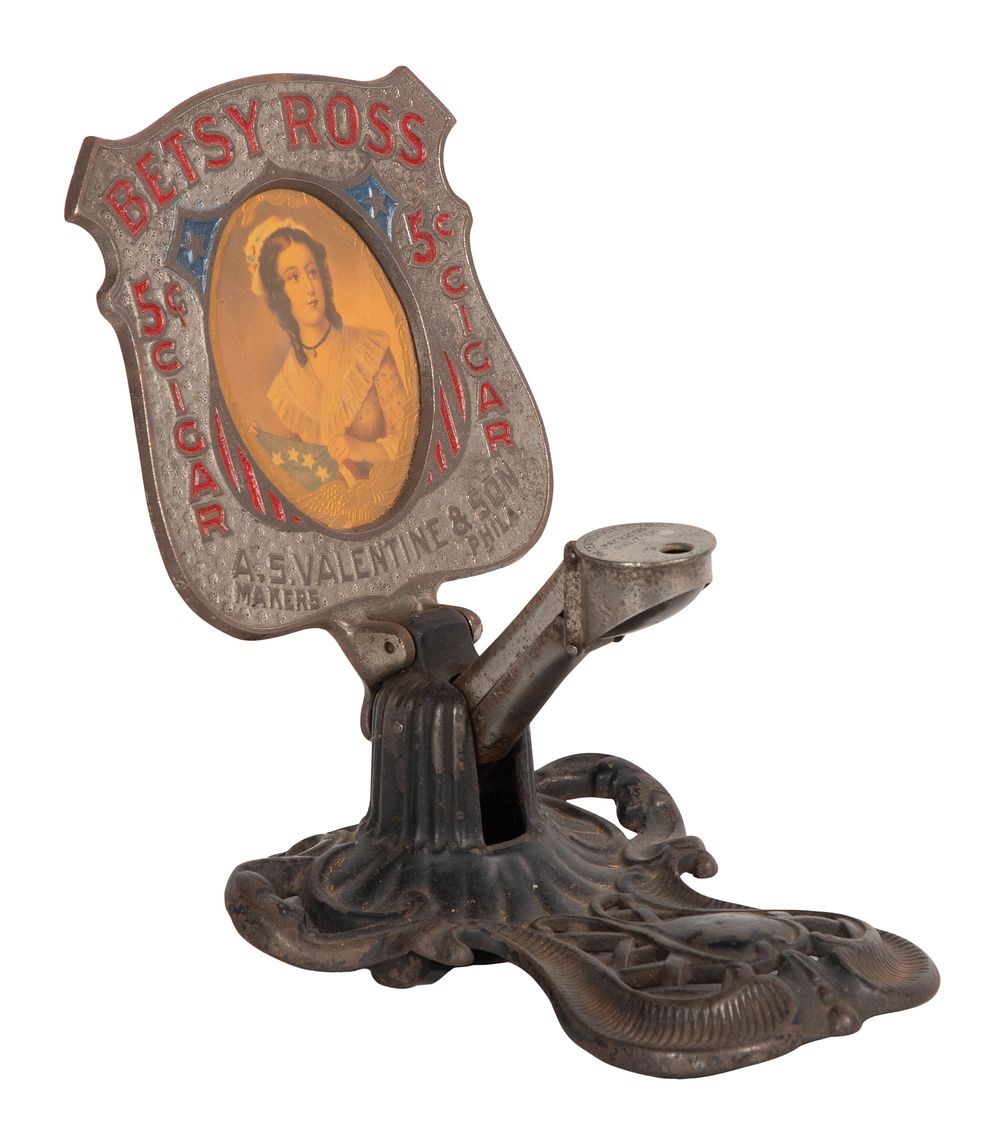 Lot 263: A. S. Valentine & Son Betsy Ross Countertop Cigar Cutter