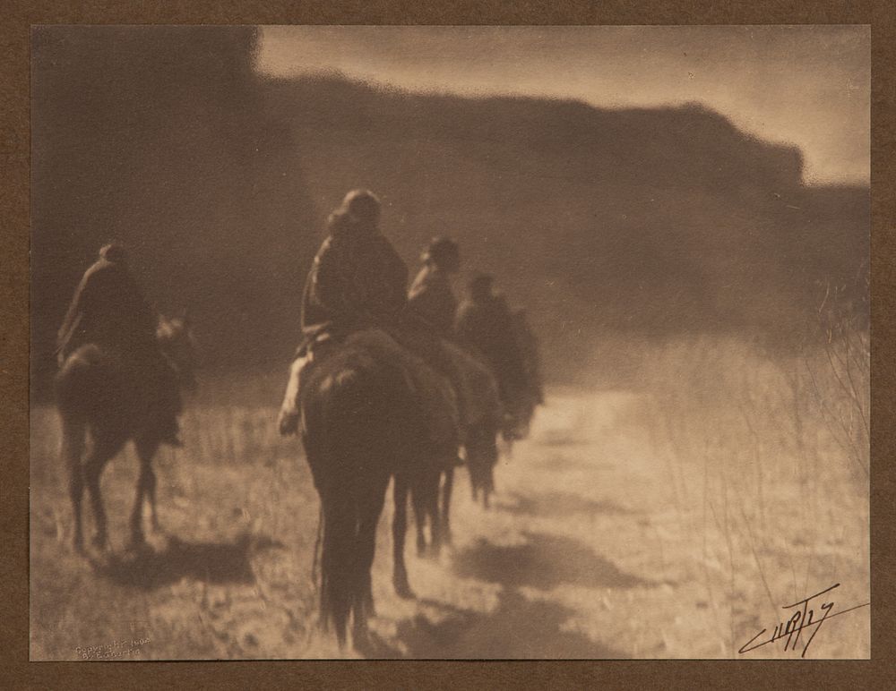 Lot 289: Edward Curtis (American, 1868-1952) 'The Vanishing Race' Silver Gelatin Print