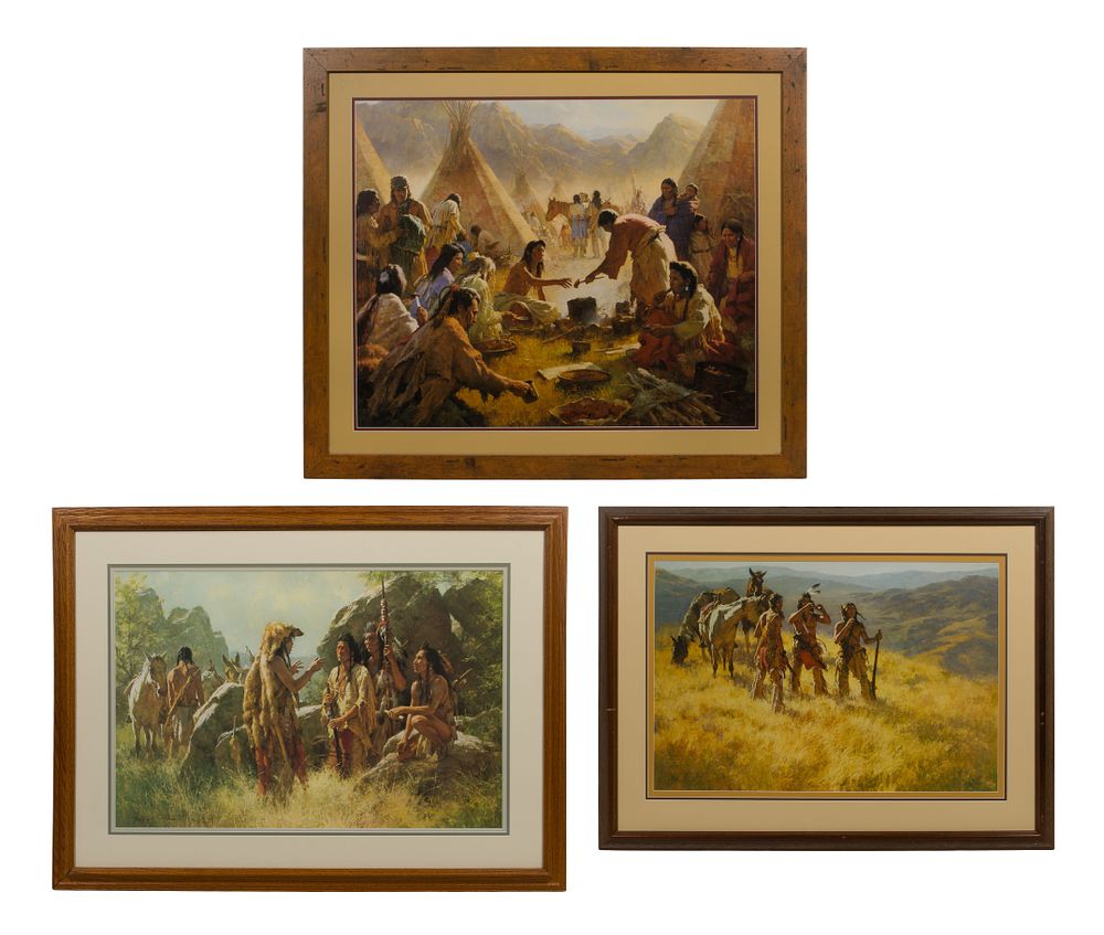 Lot 309: Howard A. Terpning (American, b.1927) Offset Lithographs