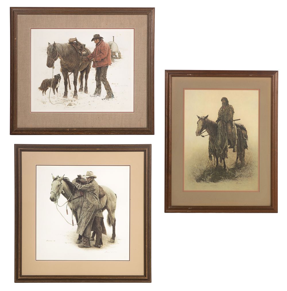 Lot 311: James Bama (American, 1926-2022) Offset Lithographs