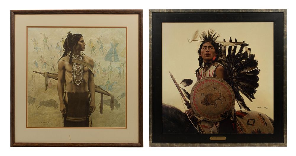 Lot 312: James Bama (American, 1926-2022) Giclee on Canvas and Offset Lithograph