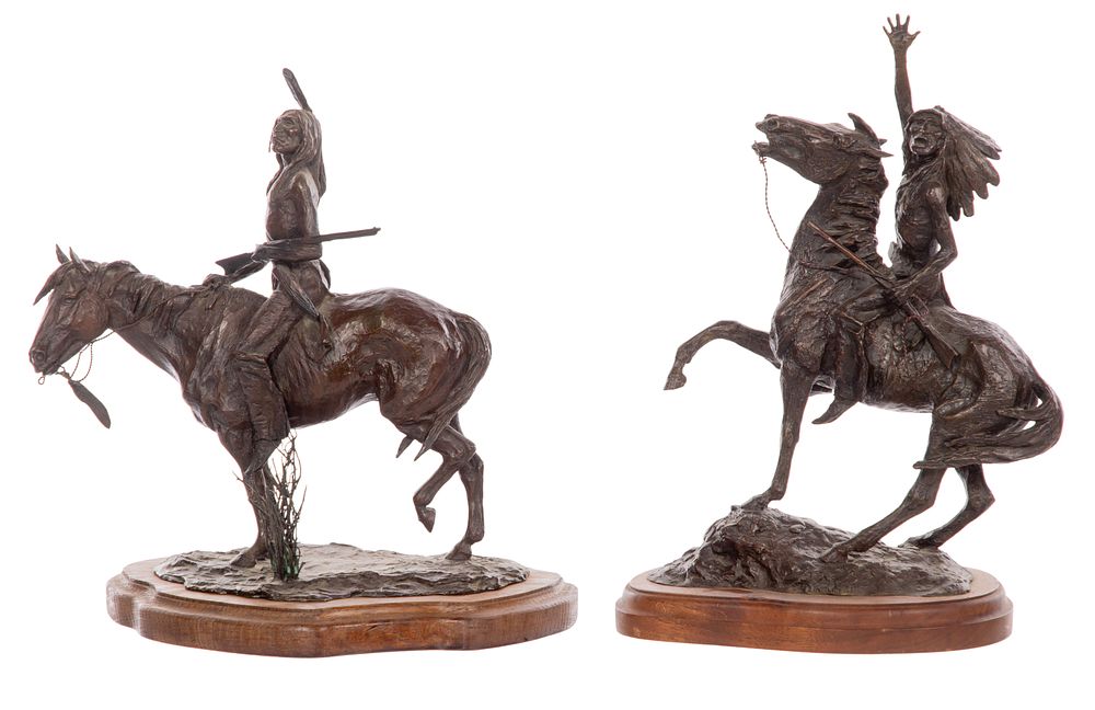 Lot 323: Ernest Berke (American, 1921-2010) Bronze Sculptures