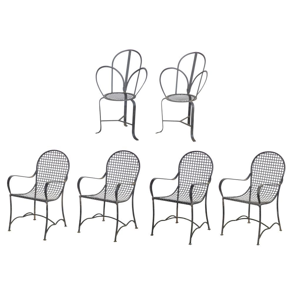 Lot 259: Metal Patio Chairs