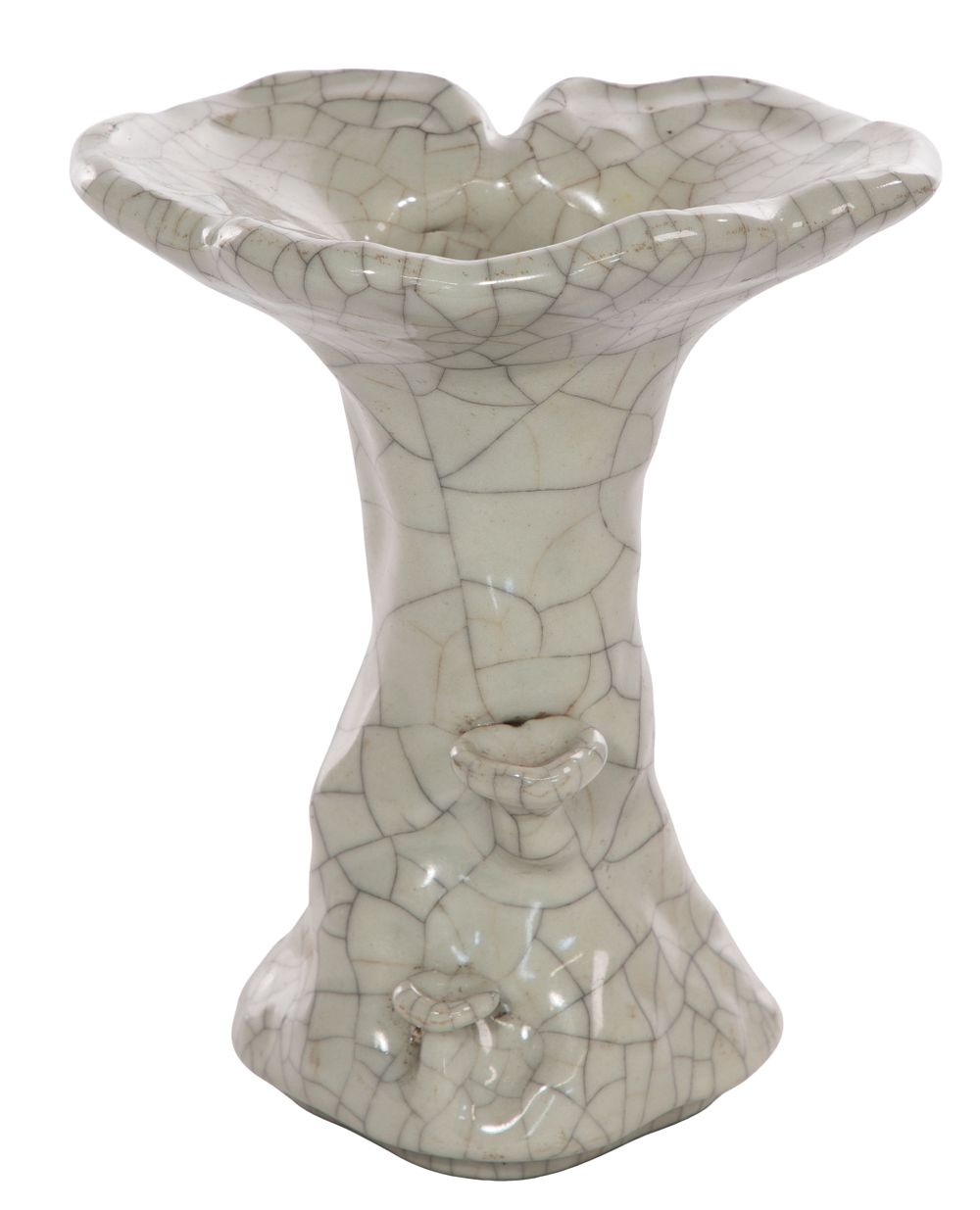 Lot 284: Chinese Guan Ware Lingzhi Form Vase