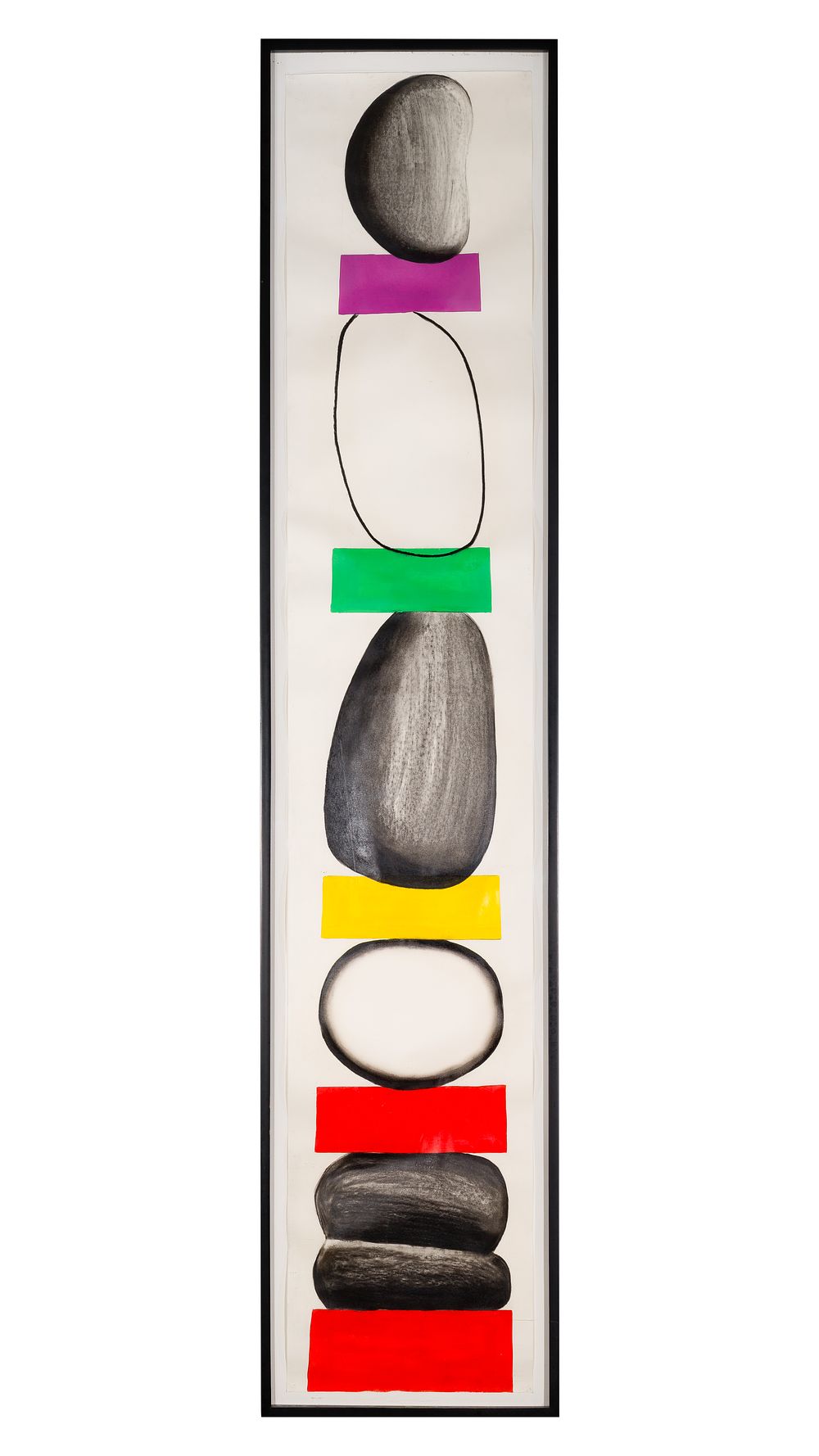Lot 295: Alan Siegel (American, b.1938) 'The Obelisk Drawings #4' Mixed Media on Paper