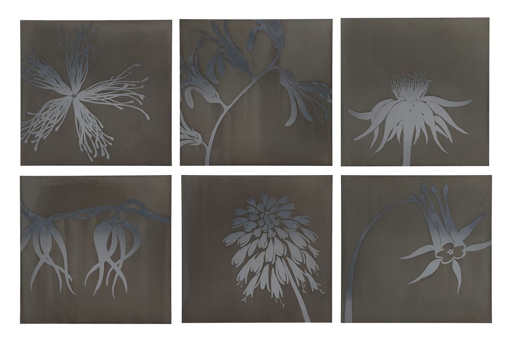 Lot 296: Beth Weintraub (American, 20th Century) Etched Metal Plaques