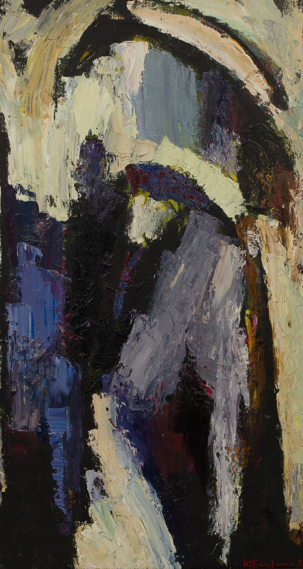 Lot 301: A. F. Yavorsky (Russian, 20th Century) 'Kalachik' Oil on Canvas