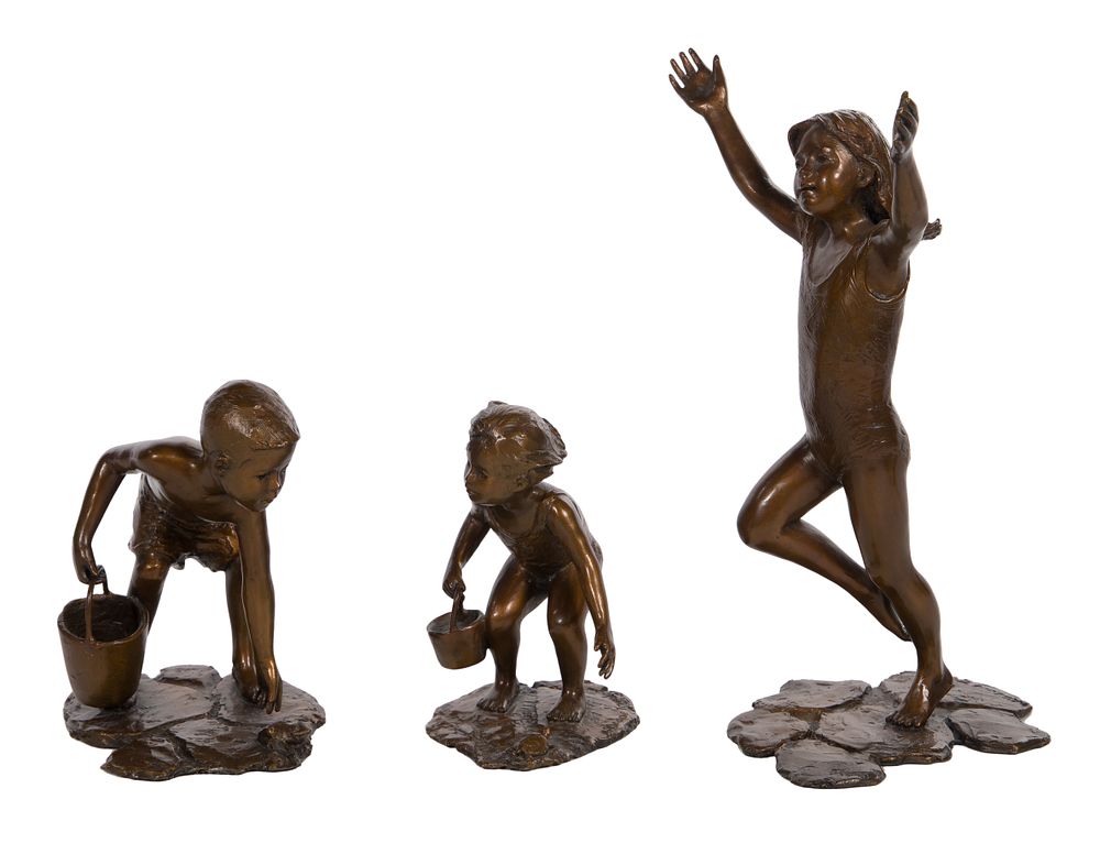 Lot 309: L'Deane Trueblood (American, 1928-2024) Bronze Sculptures
