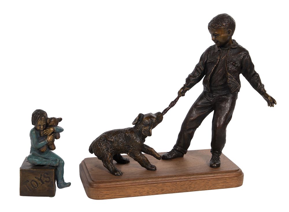 Lot 310: Lundeen and Ann La Rose (American, 20th Century) Bronze Sculptures