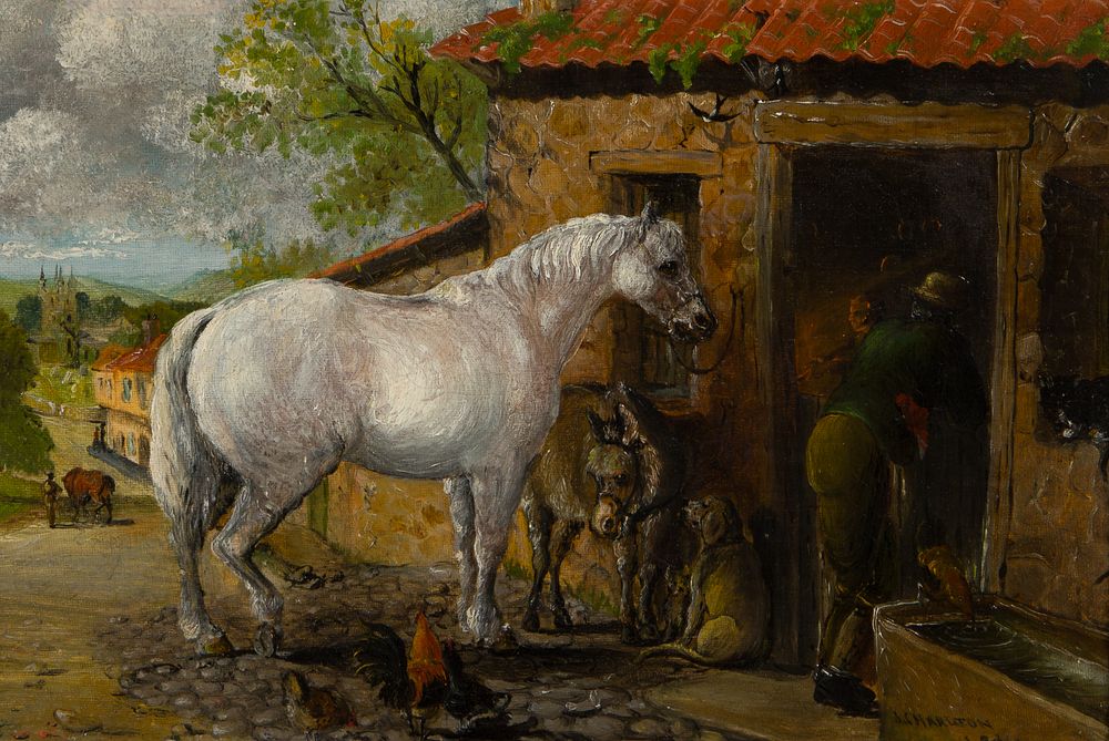 Lot 321: John Charlton (British, 1849-1917) Oil on Canvas