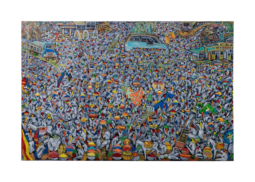 Lot 328: Nono (Haitian, 20th Century) Oil on Canvas