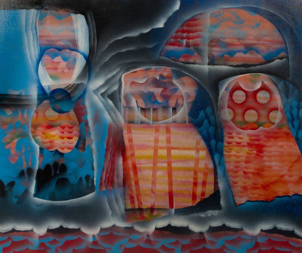 Lot 337: Tom Carbol (American, 20th Century) Oil on Canvas