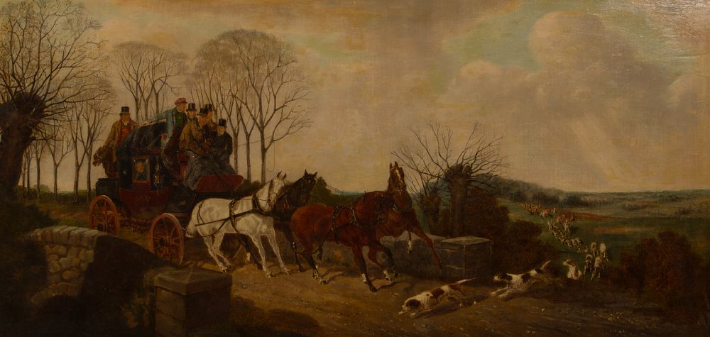 Lot 343: Manner of Henry Thomas Alken (British, 1785-1851) Oil on Canvas