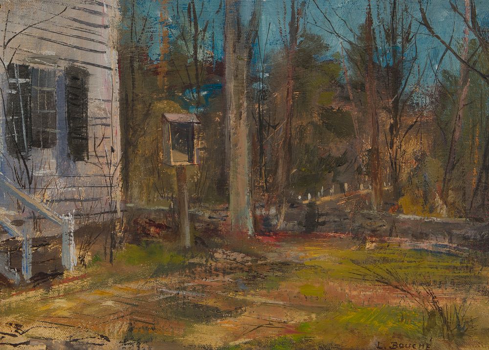 Lot 345: Louis Bouche (American, 1896-1969) 'House, North Salem' Oil on Canvas