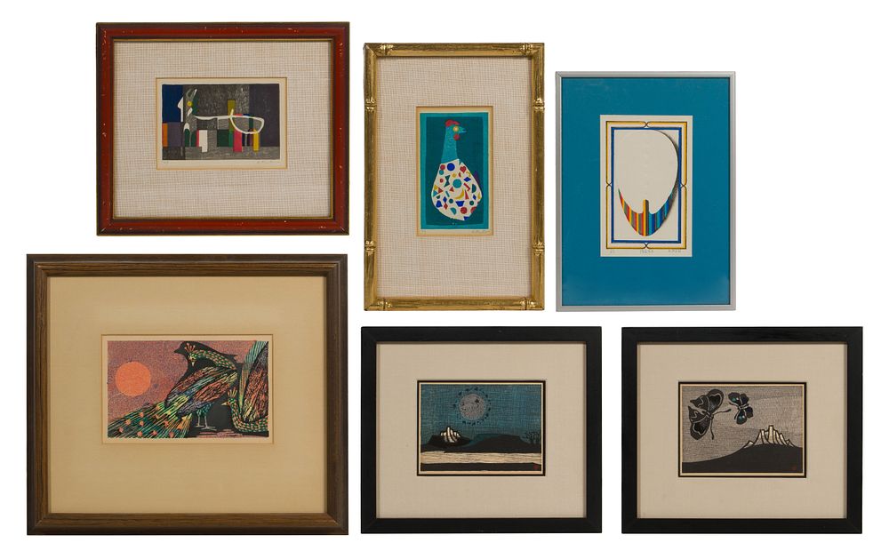 Lot 351: Japanese (20th Century) Woodblock Prints