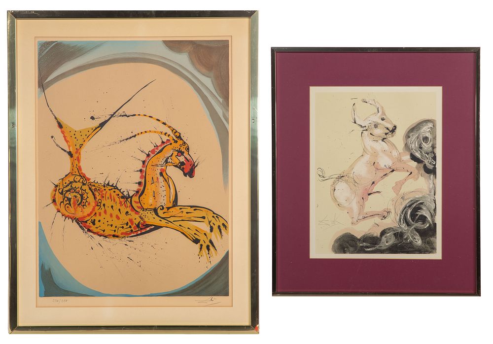 Lot 355: Salvador Dali (Spanish, 1904-1989) 'Signs of the Zodiac' Lithographs