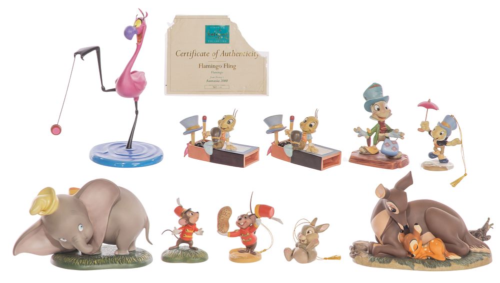 Lot 417: Walt Disney Classics Porcelain Figurine Assortment