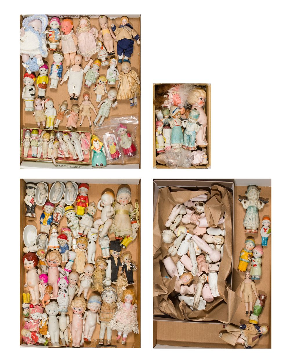 Lot 430: Miniature Bisque Doll Assortment