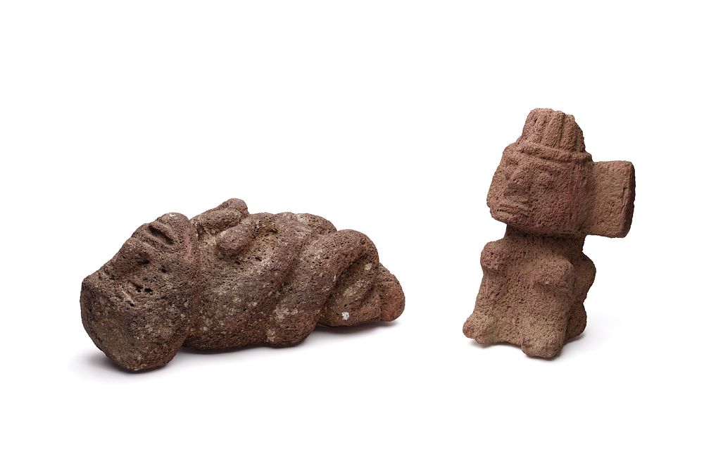 Lot 441: Pre-Columbian Style Volcanic Stone Sculptures