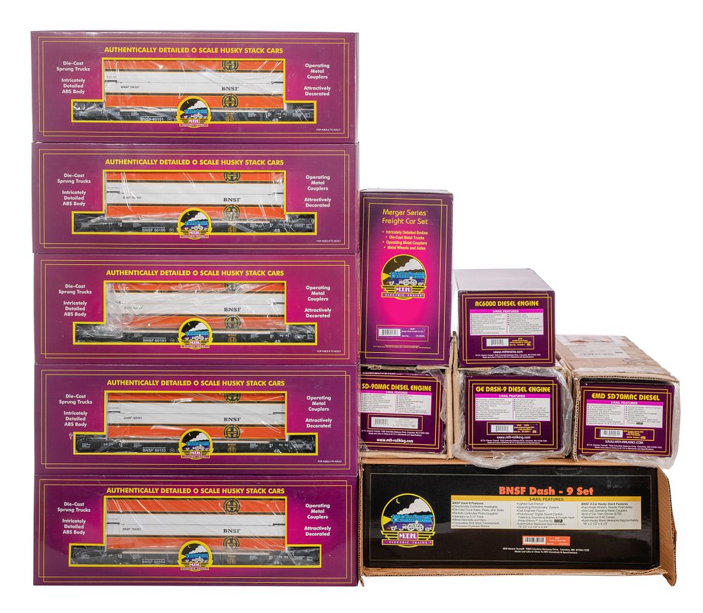 Lot 470: MTH Model Train O Scale BNSF Assortment