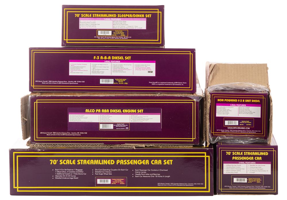 Lot 473: MTH Model Train O Scale Southern Pacific Assortment
