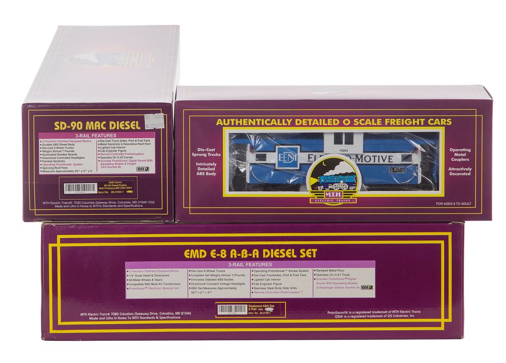 Lot 478: MTH Model Train O Scale EMD Assortment