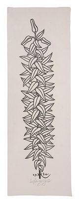 Jacques Hnizdovsky - Jacques Hnizdovsky (Ukrainian / American, 1915 - 1985) 'Lily' Woodcut 1984 