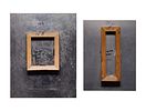 Chris DeRubeis - Chris DeRubeis (American, b.1978) Mixed Media on Metal Panels 
(2) undated items Image - 3