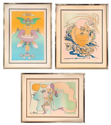 Peter Max - Peter Max (German, b.1937) Lithograph Collection (3) c.1970 color lithographs, all 