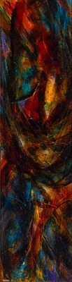 Leonardo Nierman - Leonardo Nierman (Mexican, 1932-2023) Acrylic on Hardboard 1965, signed lower 
