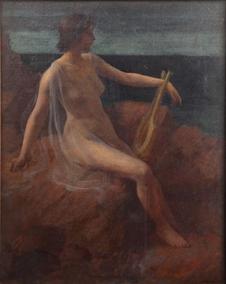 William S Hurley - William S. Hurley (American, 19th Century) Oil on Canvas on Hardboard Dated and 