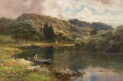 Robert Gallon - Robert Gallon (British / American, 1845-1925) Oil on Canvas Undated, signed 