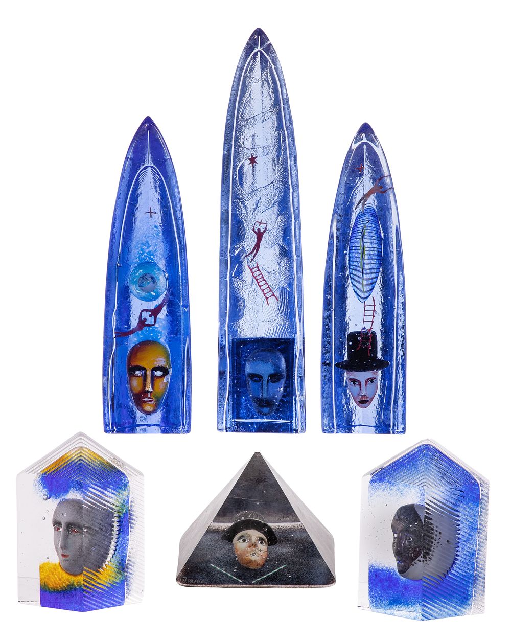 Lot 296: Bertil Vallien for Kosta Boda Art Glass Assortment