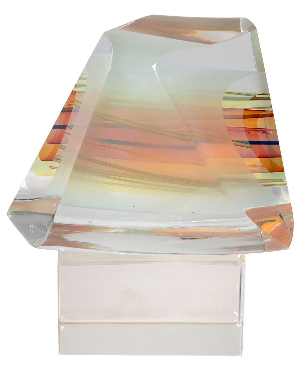 Lot 313: Harvey Littleton (American, 1922-2013) Art Glass Sculpture