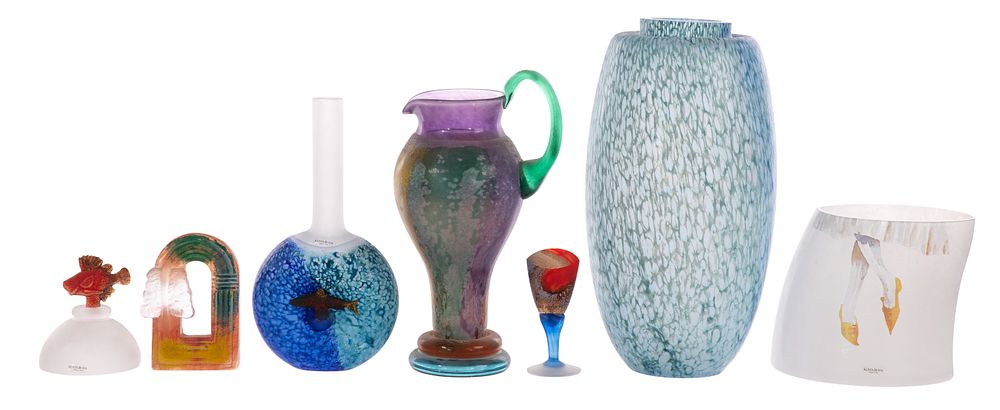 Lot 320: Kjell Engman for Kosta Boda Art Glass Assortment