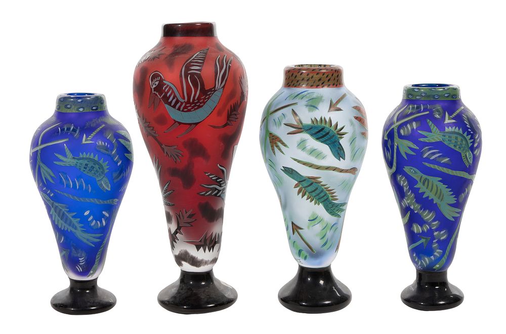Lot 322: Ulrica Hydman-Vallien (Swedish, 1938-2018) for Kosta Boda Vases