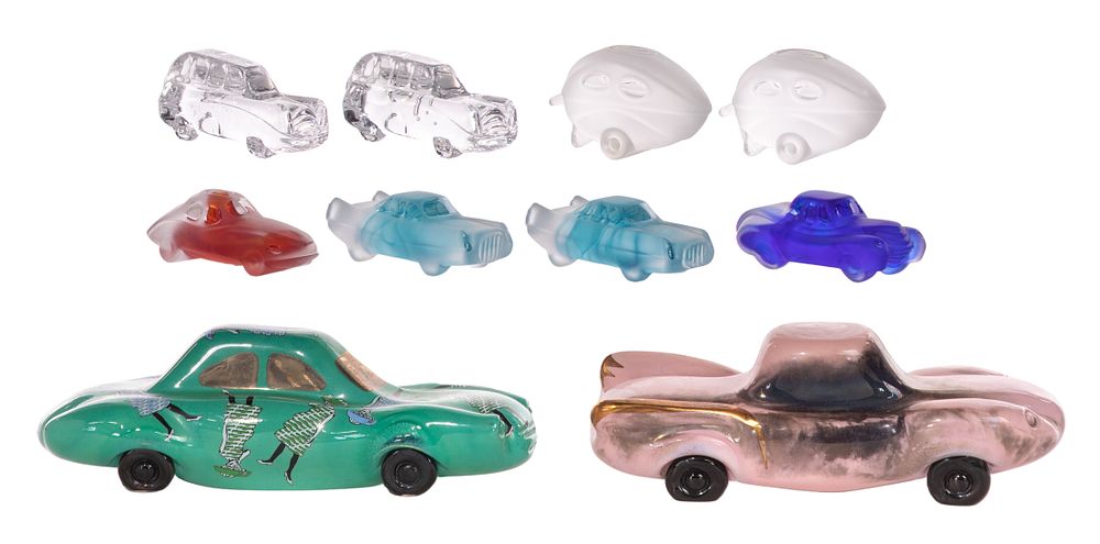 Lot 328: Olle Brozen for Kosta Boda Art Glass Vehicles