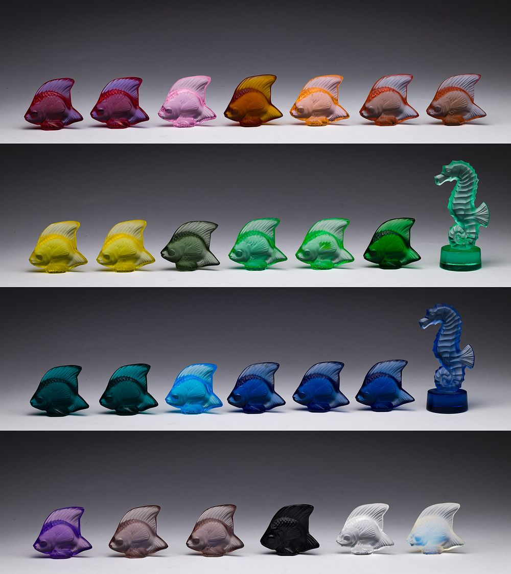 Lot 357: Lalique Crystal Fish Assortment