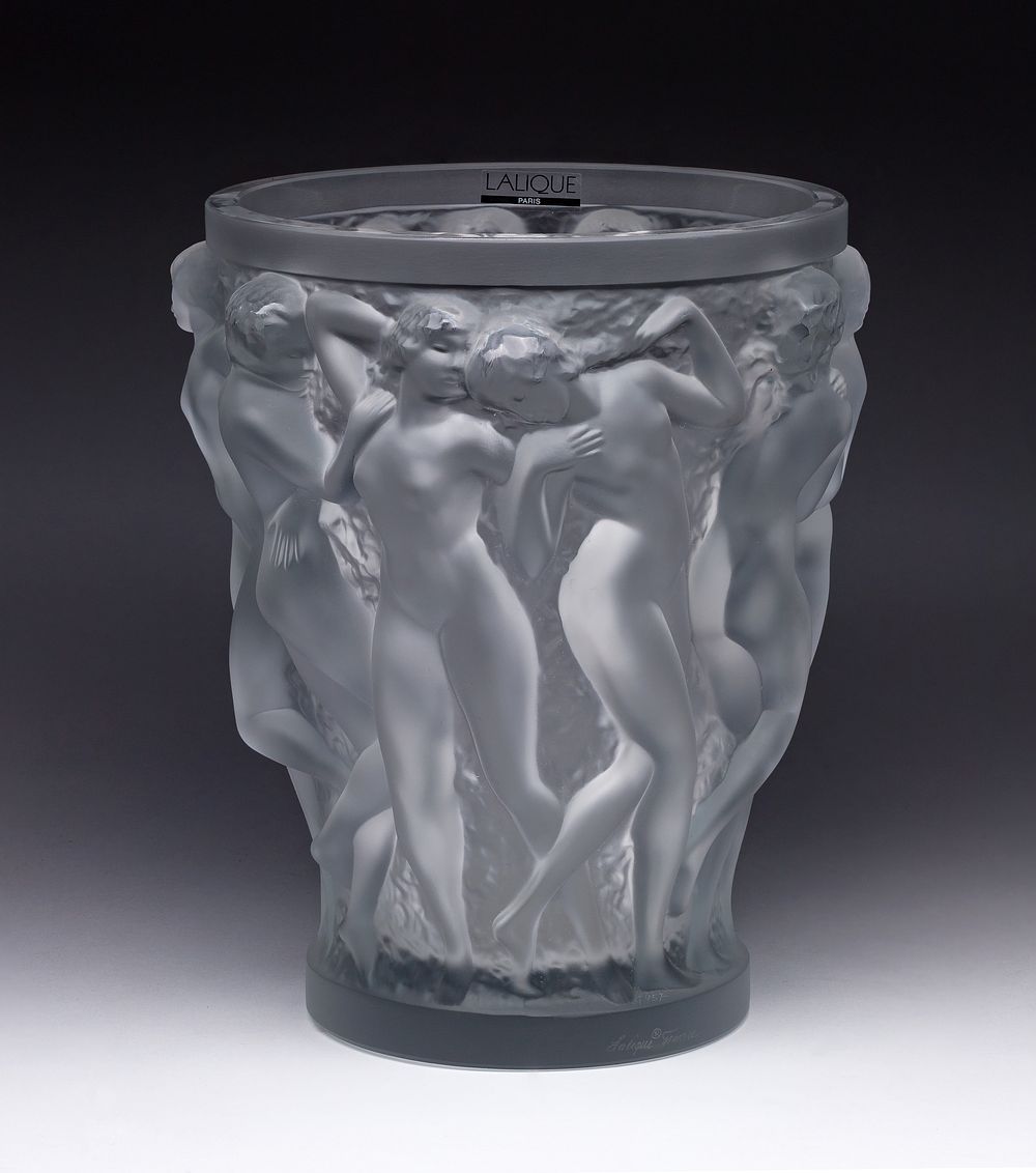 Lot 360: Lalique Crystal Bacchantes Vase